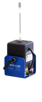 miniature shaker with integrated amplifier with bnc input, 4.5 lbf pk sine force, 0.2 pk-pk stroke, supports payloads to 2 lbs.  includes trunnion base, 2110g06 stinger kit, and heavy duty case.